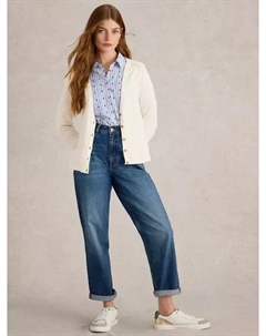 Кардиган Naria Linen Blend V-Neck, слоновая кость White stuff