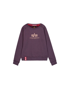 Толстовка новая базовая, фиолетовый Alpha industries