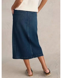 Юбка f Maren Denim Midi, цвет mid blue White stuff