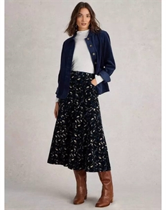 Юбка Quinn Organic Cotton Blend Corduroy, цвет black/multi White stuff