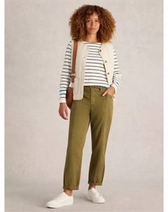 Брюки Thea Cotton Blend, хаки White stuff
