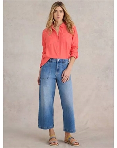 Рубашка Sophie Organic Cotton Square Embroidered, розовый White stuff