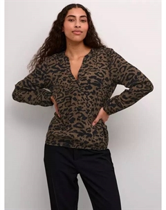 Топ Ditte Animal Print, цвет brown/black Kaffe