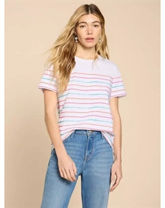Футболка Abbie Stripe, цвет ivory/multi White stuff