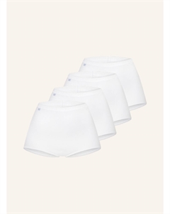 Набор из 4 трусов basic+ с поясом, белый Sloggi