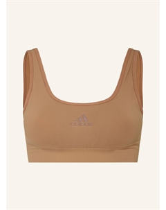 Бюстье scoop lounge, бежевый Adidas