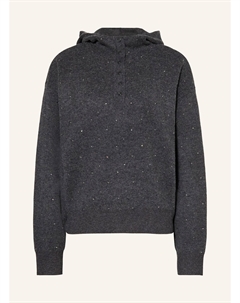 Свитер с драгоценными камнями, темно-серый Sandro