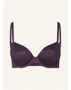 Бюстгальтер с чашками sheer marquisette, темно-фиолетовый Calvin klein