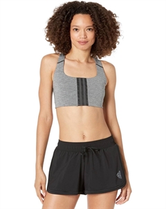 Бюстгальтер Training Medium Support Better 3-Stripes Bra, цвет Dark Grey Heather Adidas