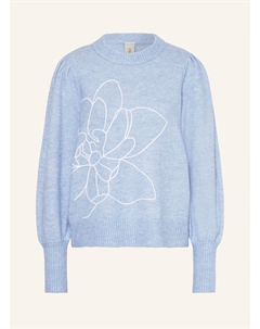 Свитер, светло-голубой/белый Y.a.s