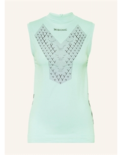 Беговой топ twyce run, цвет TÜRKIS/SCHWARZ X-bionic