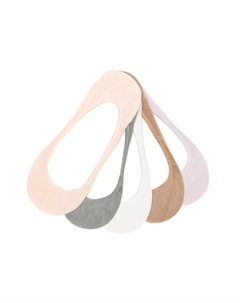 Носки Mesh Flower Women's No Show Liners - 5 Pack, цвет multicolor Steve madden