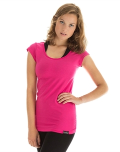 Футболка женская хлопковая, розовый Winshape
