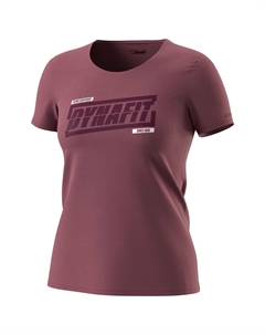 Футболка Graphic Cotton S/S Tee, цвет Dark Rose/Tabloid Dynafit
