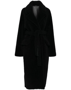 Пальто из овчины, черный Manokhi