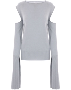 Свитер с рукавами-накидкой от Рика Оуэнса, синий Rick owens