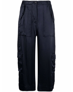 Укороченные брюки широкого кроя, синий Aspesi