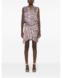 Платье мини Kayla с запахом, серый Isabel marant