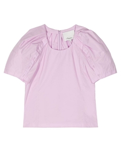 Топ с объемными рукавами и пуговицами, фиолетовый 3.1 phillip lim