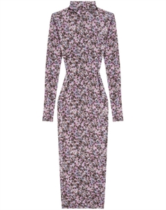 Платье миди Lisy с графичным принтом, фиолетовый Isabel marant