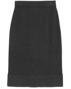 Кашемировая юбка, серый Brunello cucinelli