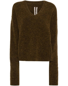 Джемпер Tommy с V-образным вырезом, коричневый Rick owens