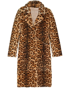 Пальто из шерсти мериноса, коричневый Yves salomon