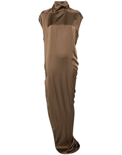 Платье макси Edfu T, коричневый Rick owens