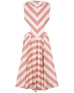 Платье миди в полоску, розовый Philosophy di lorenzo serafini