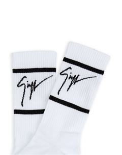 Носки вязки интарсия, белый Giuseppe zanotti