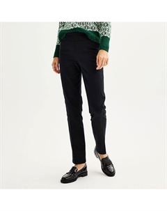 Женские эластичные прямые брюки без застежки Effortless, черный Croft & barrow