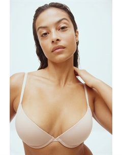Бюстгальтер супер пуш ап из микрофибры, бежевый H&m