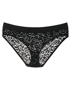 Сетчатые трусы-стринги с цветочной вышивкой, черный Eres