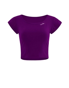 Функциональная рубашка Functional Light and Soft Cropped Kurzarmshirt AET137LS, цвет dark plum Winshape