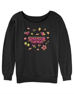 Пуловер с графическим рисунком для юниоров «Очень странные дела» в стиле Хэллоуина, черный Licensed character