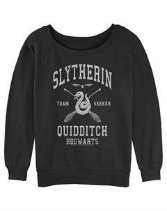 Пуловер с графическим рисунком для юниоров Harry Potter Slytherin Team Seeker, черный Licensed character
