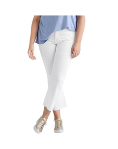 Женские укороченные джинсы больших размеров Bootcut, белый Ellos