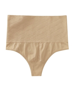 Женские трусики-стринги с контролем живота, корректирующее белье, узкие трусы с высокой талией, не оставляющие следов, бежевый Allegra k
