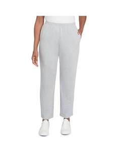 Женские традиционные удобные брюки без застежки средней длины, серый Alfred dunner