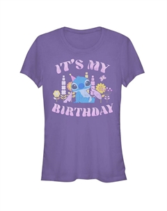 Женская футболка Disney's Lilo & Stitch It's My Birthday Stitch, фиолетовый Licensed character