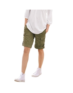 Женские трансформируемые шорты-карго больших размеров, цвет Dark Basil Ellos