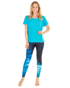 Спортивная футболка свободного кроя, голубой Winshape