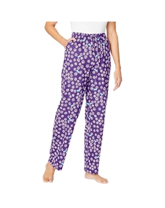 Женские трикотажные брюки для сна больших размеров, цвет Plum Burst Daisy Dreams & co.