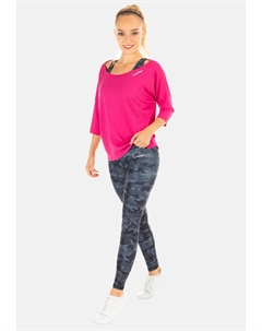 Спортивная футболка с длинным рукавом свободного кроя, фуксия Winshape