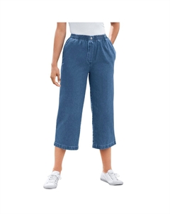 Женщина в женских 7-дневных джинсовых капри больших размеров, цвет Medium Stonewash Woman within