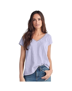 Женская футболка больших размеров с отделкой крючком, цвет Lavender Mist Ellos
