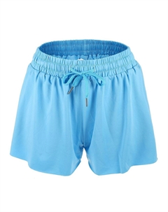 Женские струящиеся шорты для бега, повседневные шорты для тренировок с высокой талией, синий Unique bargains