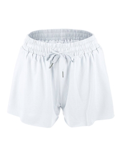 Женские струящиеся шорты для бега, повседневные шорты для тренировок с высокой талией, белый Unique bargains