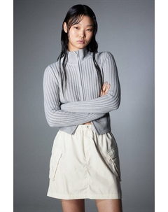 Юбка-парашют из поплина, белый H&m