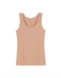 Хлопковая женская майка с толстыми бретелями, светло-коричневый Hnx